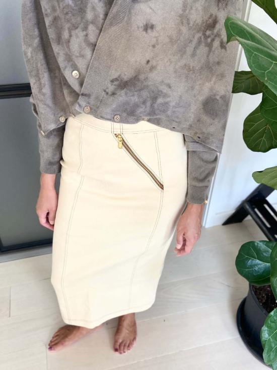  예세이트 가디건 예사엣 지오드 식물성 염색 100% 캐시미어 V넥 - YESAET