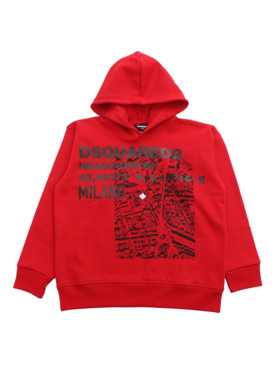  [키즈] 디스퀘어드2 풀오버 키즈  스웨터 레드