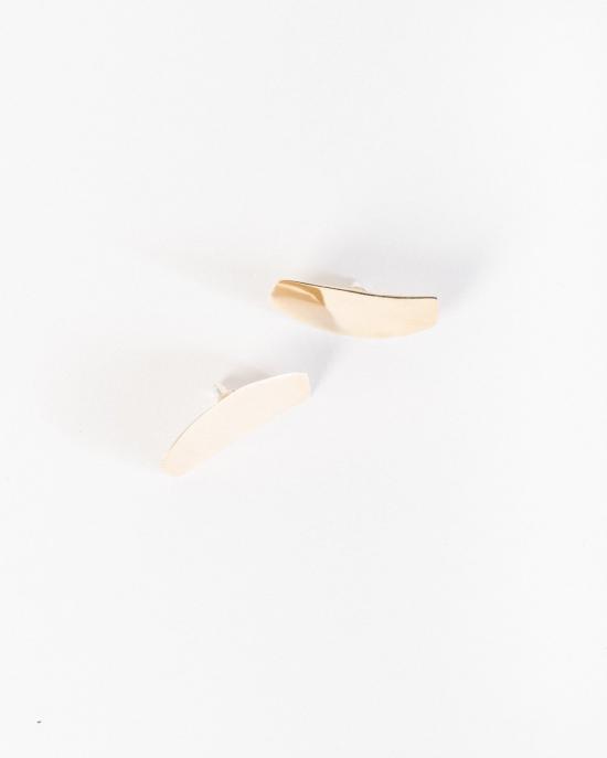  Luiny 이어링 루이니 불규칙 플랫 귀걸이 (황동 소재)