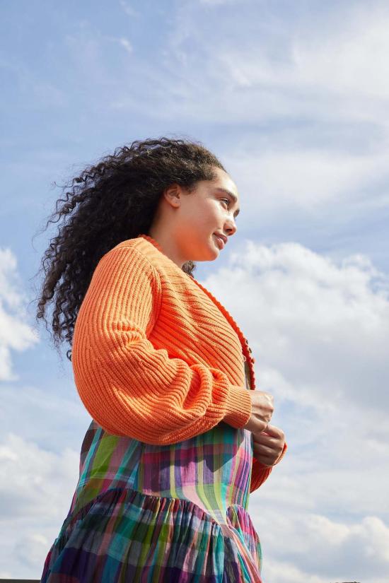  RUJUTA SHETH 가디건 루주타 셰스 조던 카디건 탠저린 - OTHER BRANDS