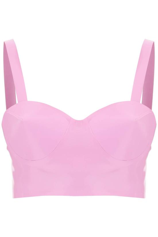  마르지엘라 브라 메종  라텍스 탑, 불렛 컵 , 라일락(핑크) 색상