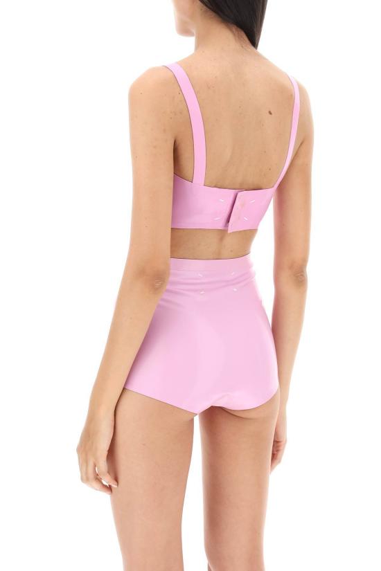  마르지엘라 브라 메종  라텍스 탑, 불렛 컵 , 라일락(핑크) 색상 - MAISON MARGIELA