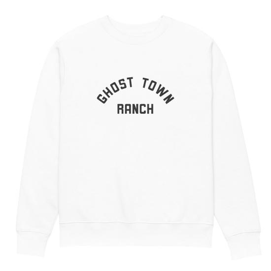  고스트 타운 랜치 스웨터 유니섹스 에코 스웨트셔츠 블랙/프렌치 네이비/화이트 - GHOST TOWN RANCH