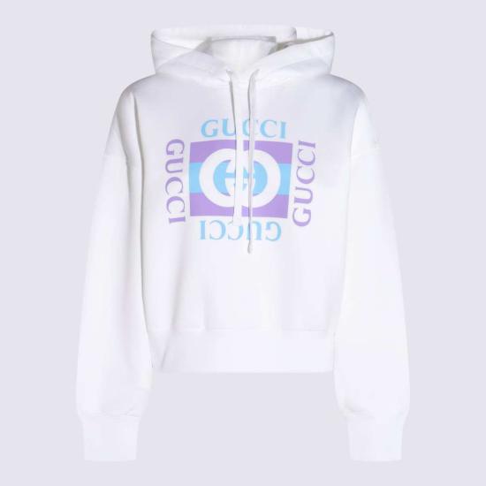  구찌 스웨터 코튼 스웨트셔츠 화이트