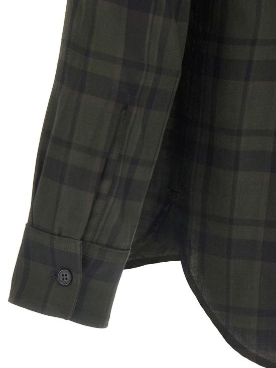  생로랑 긴팔 셔츠 Saint Laurent Cassandre  포클랜드체크소드 - SAINT LAURENT