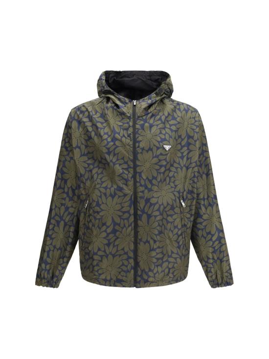  프라다 자켓 리버서블 나일론 후드 재킷 - PRADA