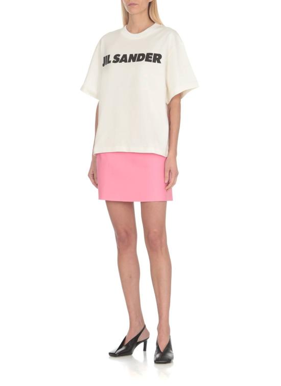  질샌더 반팔 티셔츠 질 샌더 시그니처 티셔츠 화이트 - JIL SANDER