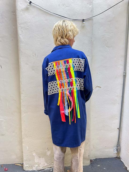  Artist 자켓 아티스트 리본 작업 실험복 아티스트 협업 카렌 레바티