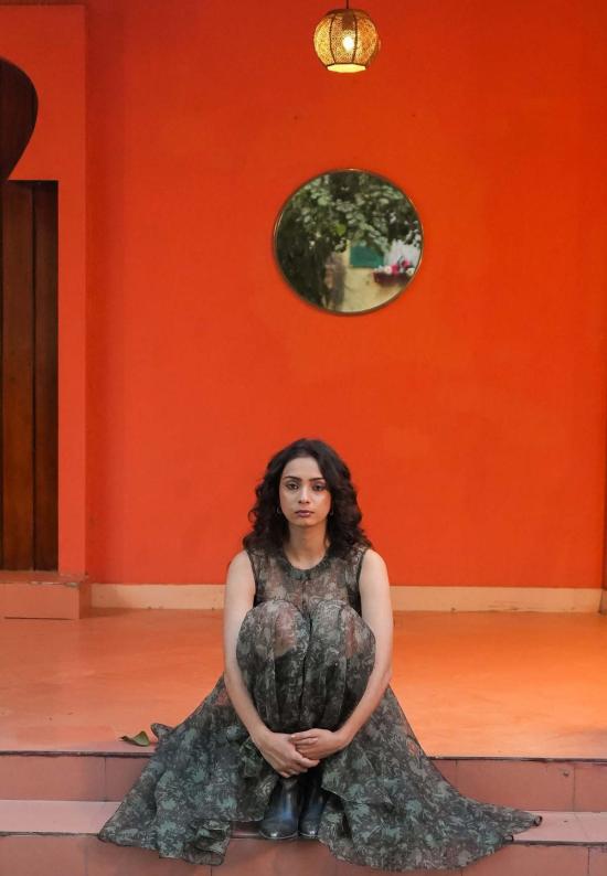  이키비 롱 원피스 시아 시스루 드레스 - IKKIVI