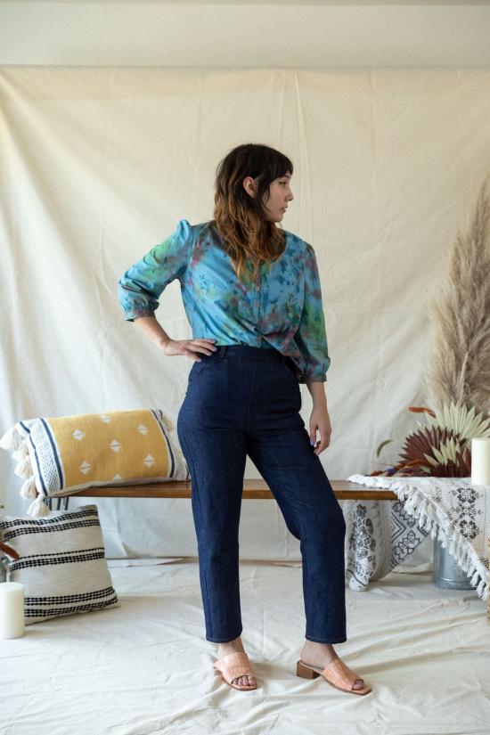  머틀 데님 팬츠 노마 진스 블루 - MYRTLE