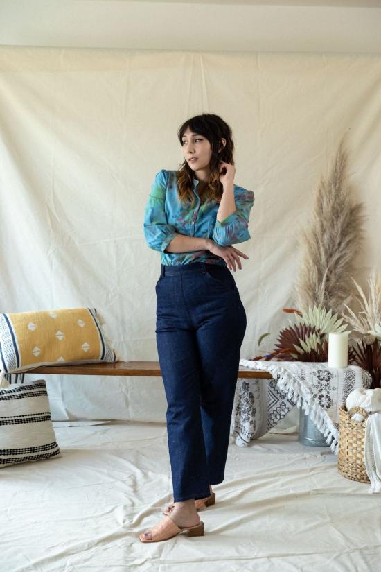  머틀 데님 팬츠 노마 진스 블루 - MYRTLE