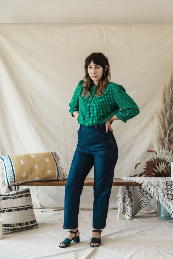  머틀 데님 팬츠 노마 진스 블루