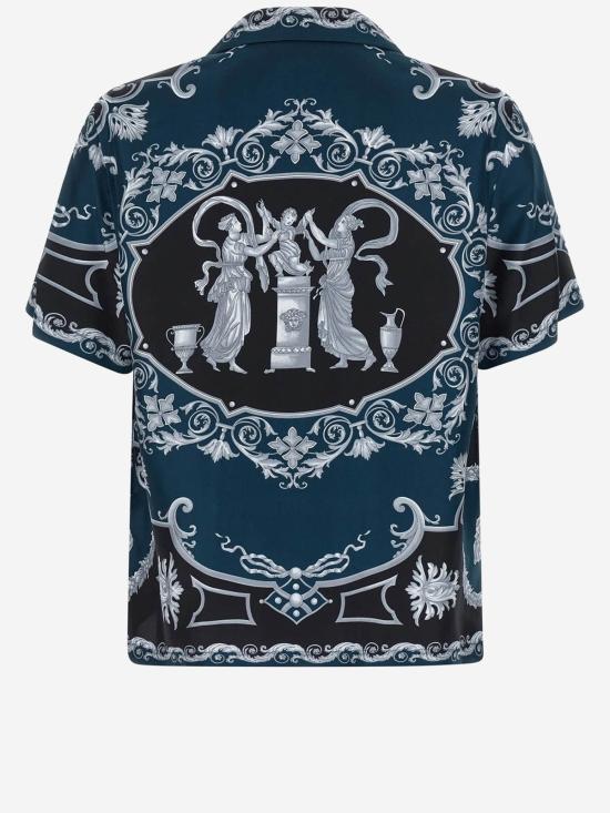  베르사체 반팔 셔츠 영웅의 전당 셔츠 레드 - VERSACE