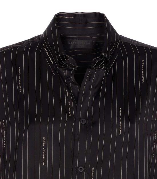  발렌시아가 셔츠 티슈 셔츠 블랙 - BALENCIAGA