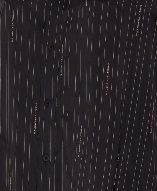  발렌시아가 셔츠 티슈 셔츠 블랙 - BALENCIAGA