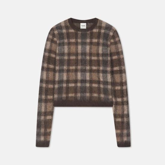  나누슈카 스웨터 파리카  브라운 체크 - NANUSHKA
