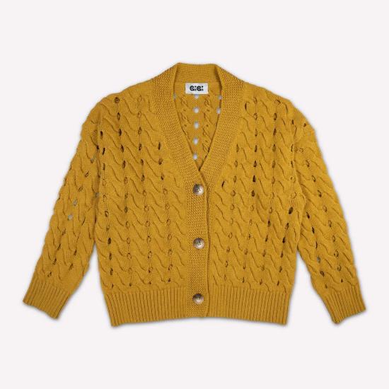  gigiknitwear.com 가디건 Gigi 니트웨어 오픈 케이블 코튼 - OTHER BRANDS