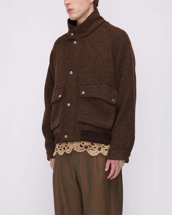  송포더뮤트 자켓 Song For The Mute 플라이트 재킷 브라운 - SONG FOR THE MUTE