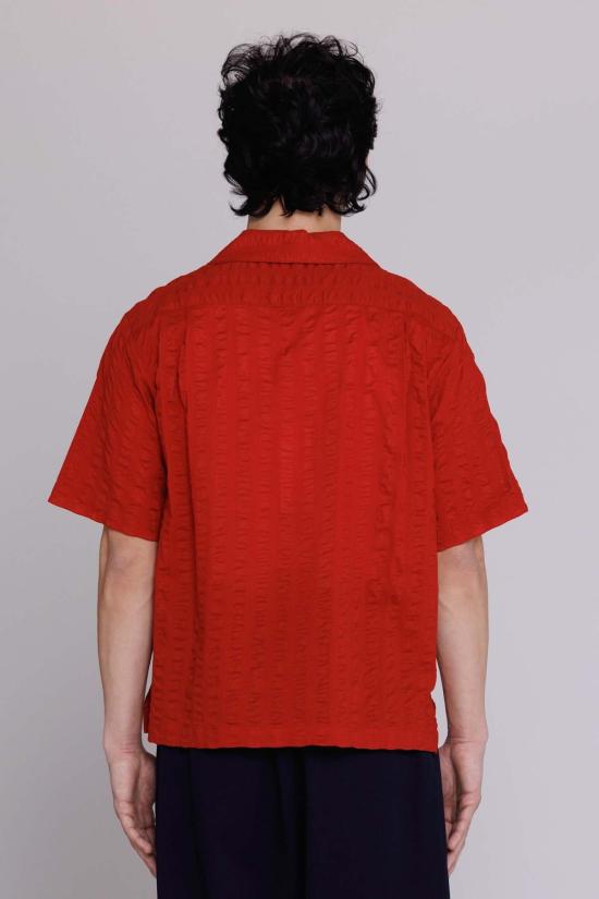  Graphia New York 반팔 셔츠 그라피아 뉴욕 아르나즈 라지 시어서커 리조트  체리 레드 - OTHER BRANDS