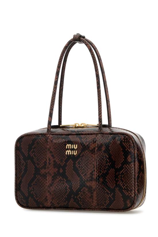 25FW 미우미우 토트백 5BB172VOLO2BN6 F0005 Animal Print - MIU MIU