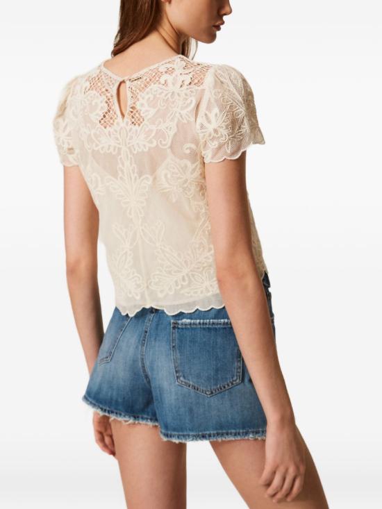 26SS 트윈셋 긴팔 티셔츠 261TP2581 S2153100282 Neve - TWINSET