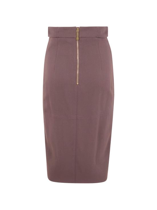 26SS 엘리자베타프랜치 미디 스커트 GO17361E2 644 Brown - ELISABETTA FRANCHI