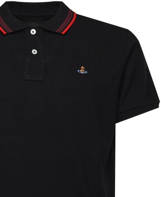 26SS 비비안웨스트우드 폴로 티셔츠 2H01000U J00AU N401 BLACK DOM - VIVIENNE WESTWOOD