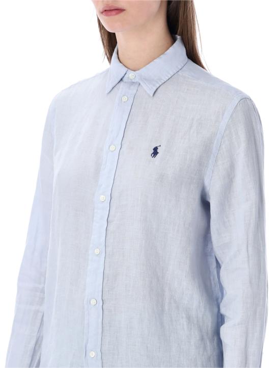 26SS 폴로 랄프로렌 포니 자수 리넨 셔츠 (211970730009) 211970730 503 OXFORD BLUE - POLO RALPH LAUREN