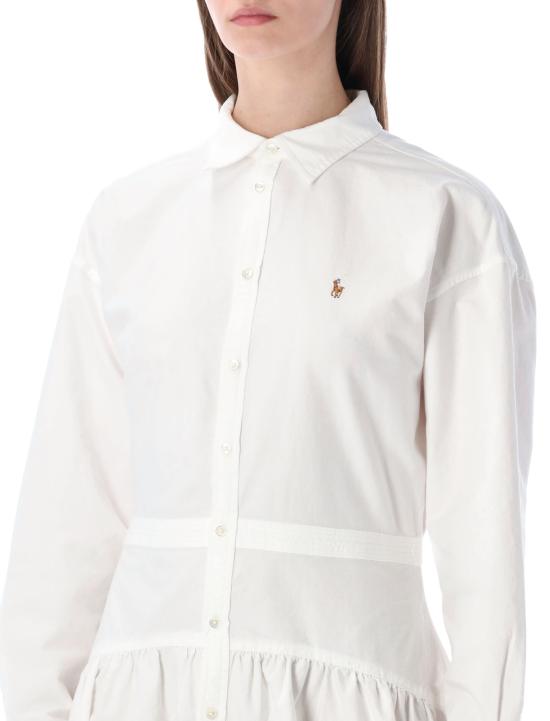 26SS 폴로 랄프로렌 미디 원피스 211B22755 002 Bianco - POLO RALPH LAUREN