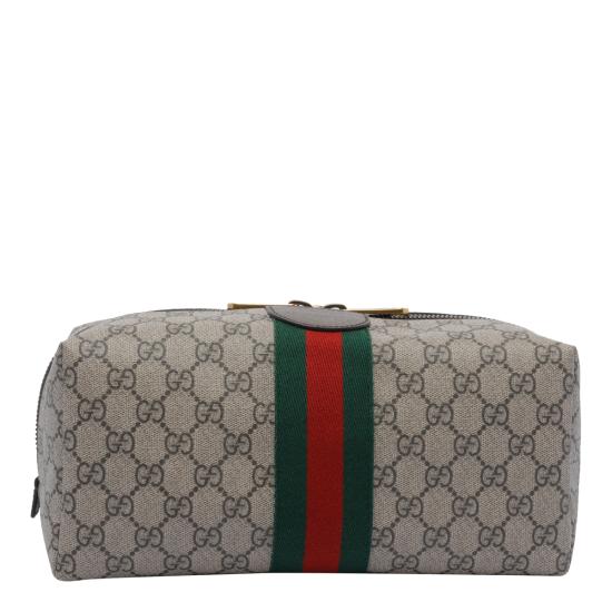 26SS 구찌 사보이 미디움 GG 코스메틱 케이스 572767 9IK3T8745 Grey - GUCCI
