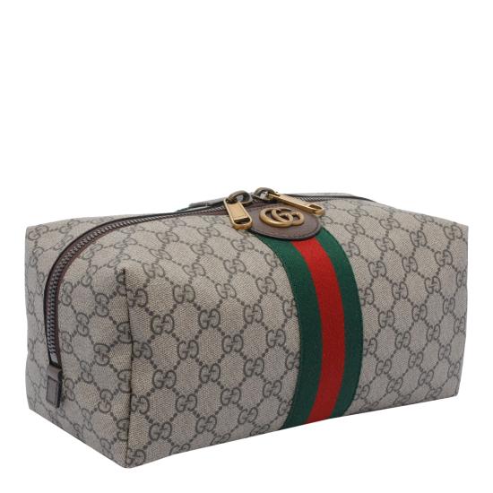26SS 구찌 사보이 미디움 GG 코스메틱 케이스 572767 9IK3T8745 Grey - GUCCI