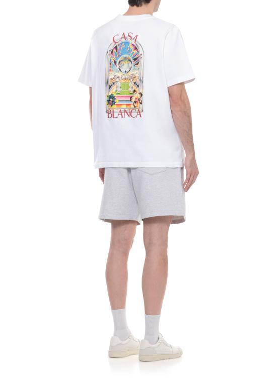 26SS 카사블랑카 반팔 티셔츠 M SS26 JTS 001 15 TENNIS LANDSCAPE White - CASABLANCA