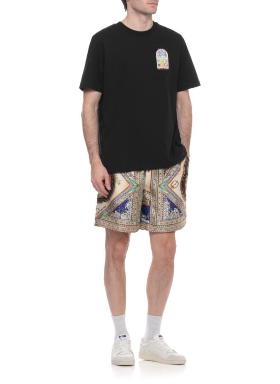 26SS 카사블랑카 반팔 티셔츠 M SS26 JTS 001 09 TENNIS LANDSCAPE Black - CASABLANCA