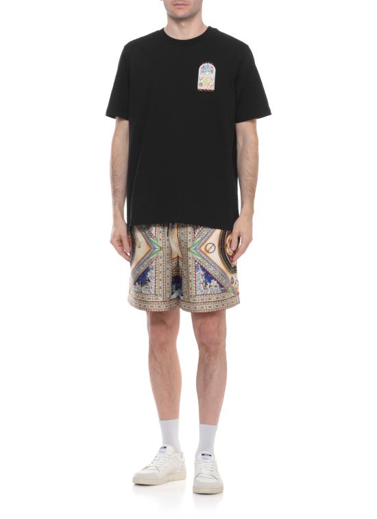 26SS 카사블랑카 반팔 티셔츠 M SS26 JTS 001 09 TENNIS LANDSCAPE Black - CASABLANCA