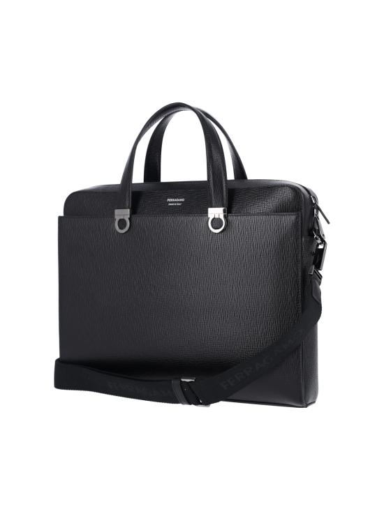 26SS 살바토레 페라가모 브리프케이스 786555 001 Black - SALVATORE FERRAGAMO