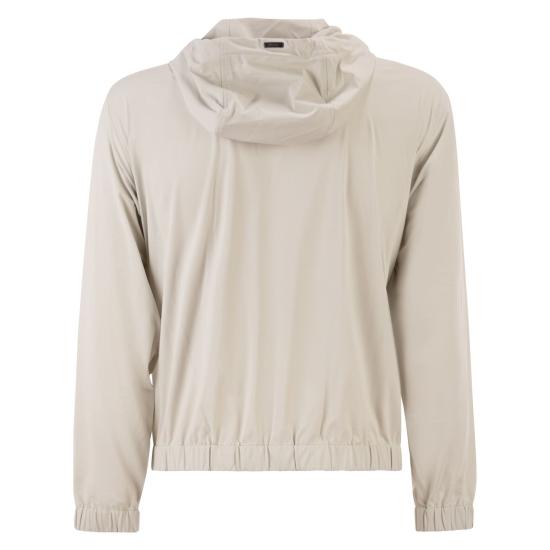 26SS 에르노 후드 티셔츠 JC000077U CHALK - HERNO