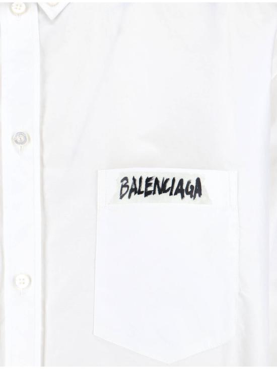 26SS 발렌시아가 마스킹 테이프 라지 핏 롱 슬리브 셔츠 857810 TRM28 9000 - BALENCIAGA