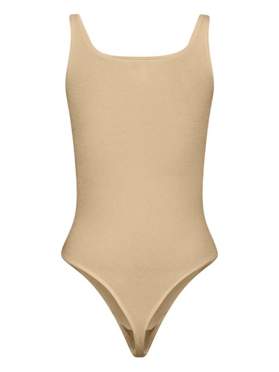 26SS 월포드 바디수트 티셔츠 75086 4816 Beige - WOLFORD