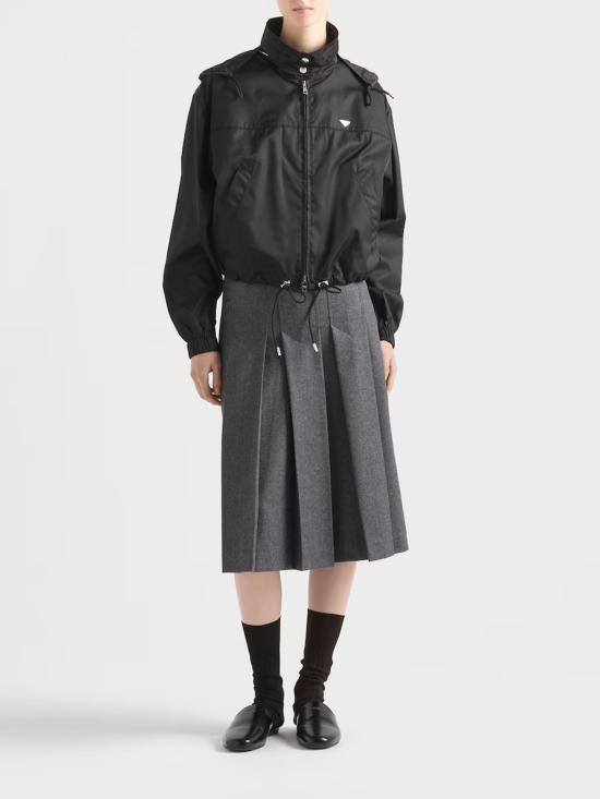 26SS 프라다 리나일론 블루종 자켓 2923511WQ8F0002 BLACK DOM - PRADA