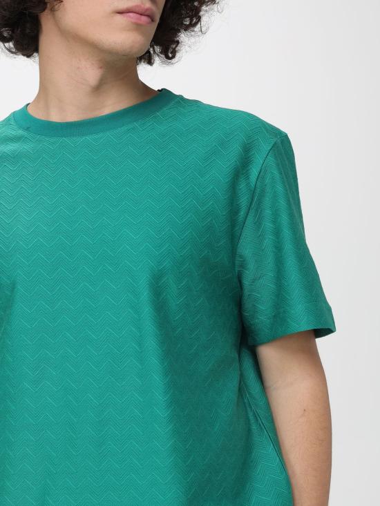 26SS 미소니 반팔 티셔츠 BS26SL01BJ00QM S6164 Green - MISSONI