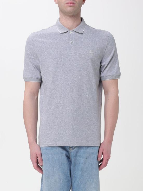26SS 브루넬로 쿠치넬리 폴로 티셔츠 M0B139779G CQ087 Grey