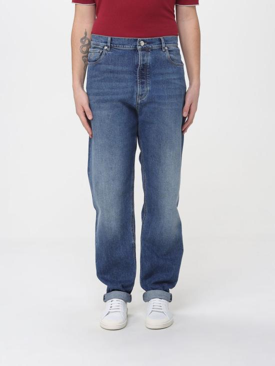 26SS 브루넬로 쿠치넬리 워시드 스트레이트 핏 데님 팬츠 M283PO1090 C1471 Denim