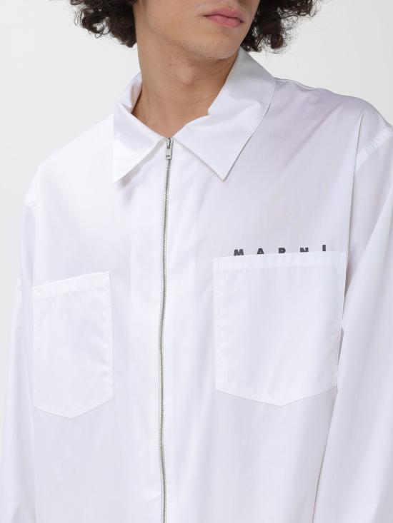 26SS 마르니 긴팔 셔츠 CUMU0297P0USCT88 LOW01 White - MARNI
