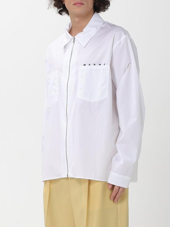 26SS 마르니 긴팔 셔츠 CUMU0297P0USCT88 LOW01 White - MARNI