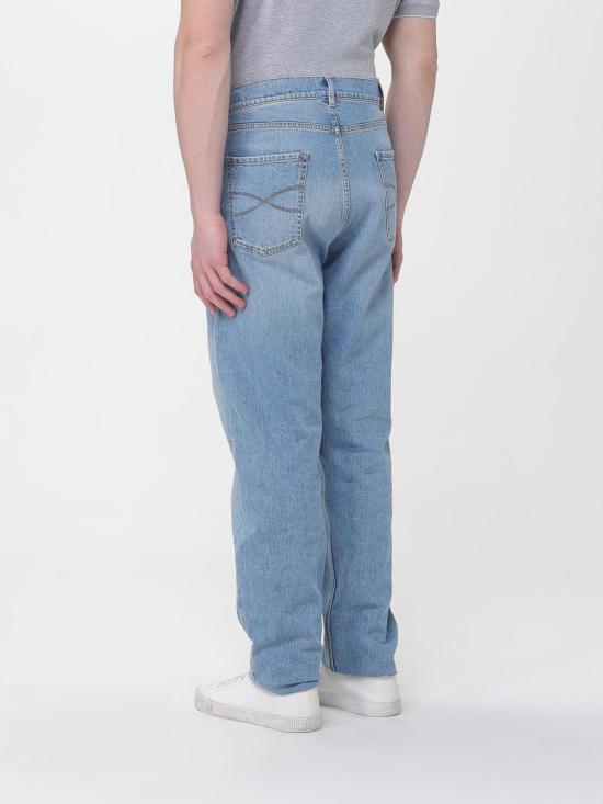 26SS 브루넬로 쿠치넬리 워시드 스트레이트 핏 데님 팬츠 M283PO1090 C1470 Blue 1 - BRUNELLO CUCINELLI