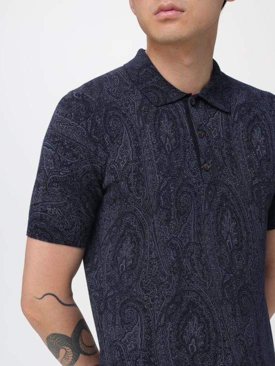 26SS 에트로 폴로 티셔츠 MRKF0004AKG63 B0064 Blue - ETRO