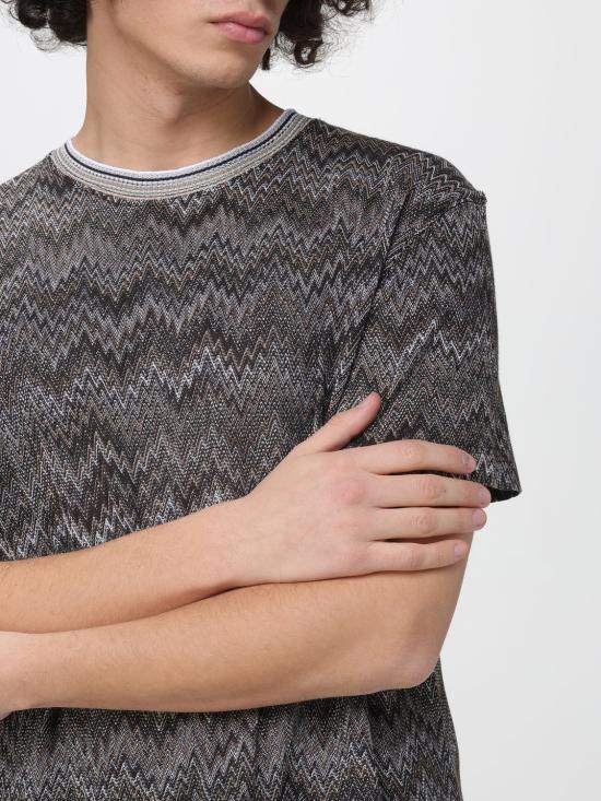 26SS 미소니 반팔 티셔츠 US26SL06BR014N S80EK Brown - MISSONI