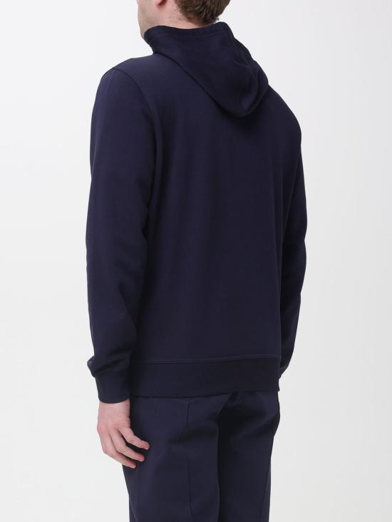 26SS 브루넬로 쿠치넬리 테크노 코튼 플리스 후드 집업 MW8639069G C6134 Blue - BRUNELLO CUCINELLI