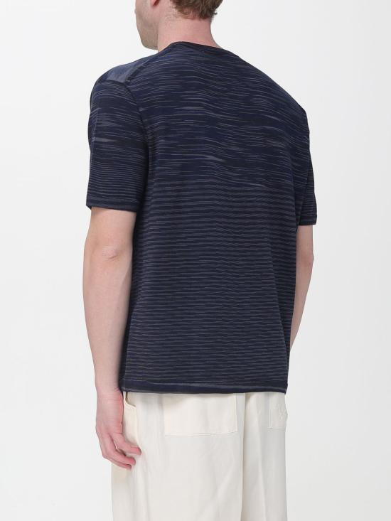 26SS 미소니 반팔 티셔츠 US26SL0KBK01HU F700V Blue - MISSONI