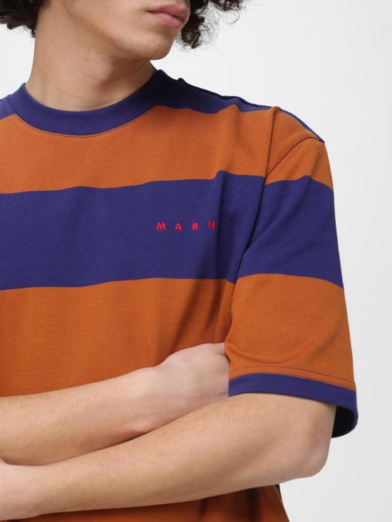 26SS 마르니 반팔 티셔츠 HUMU0287S0UTC580 STB60 Multicolor - MARNI